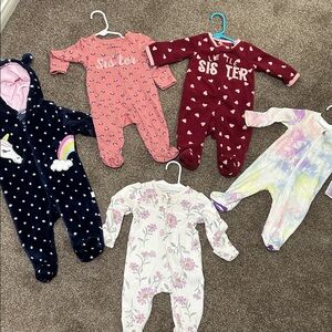 Little Sister Maroon and Pink Kids One Piece Set